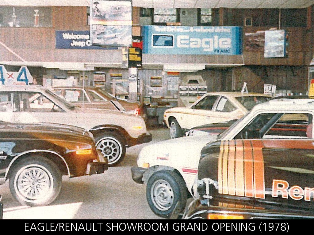 Eagle/Renault showroom interior, 1978